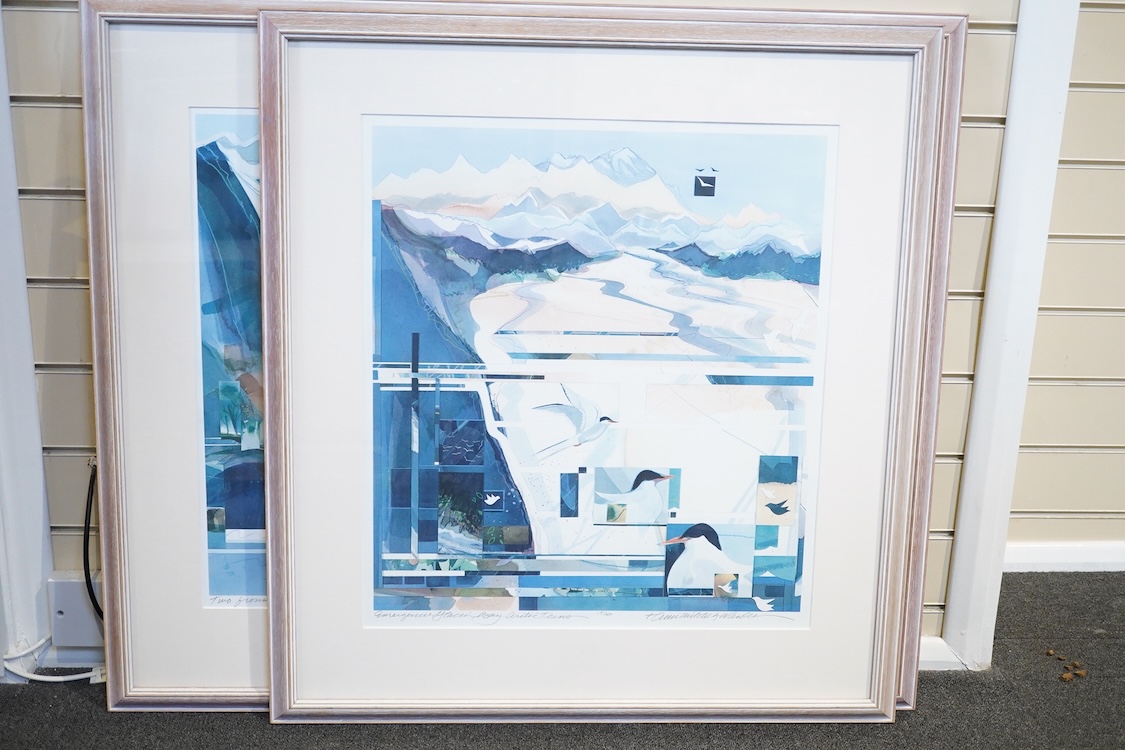 Anne Miletich Warder (American, b.1954), three limited edition colour prints to include 'Emerging Glacier Boy - Arctic Terns' and 'Two from the Blue', each signed in pencil and limited edition, largest 55 x 70cm